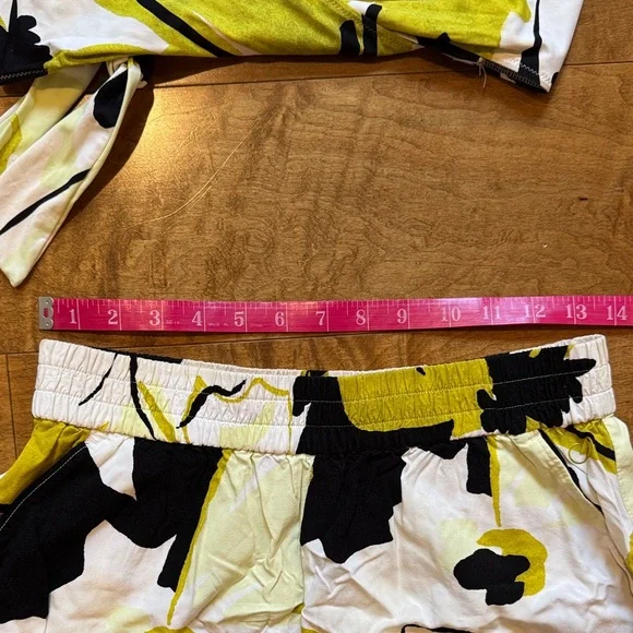 CALIA by Carrie Underwood Floral Swim Coverup Set - Top and High Rise Shorts - Picture 6 of 9